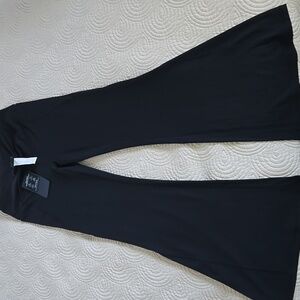 Fabletics Black Flared Pants W/side Pockets